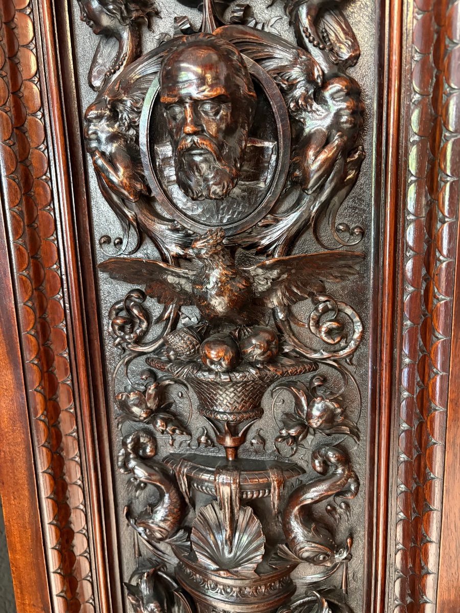 Horloge de parquet ancienne, signée Egisto Gajani, Florence, datée 1873-photo-4