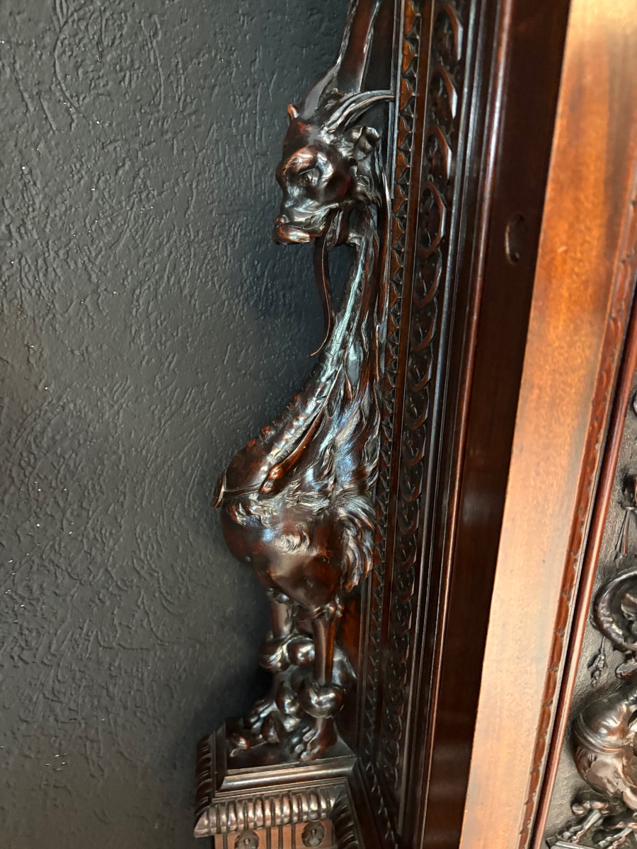 Horloge de parquet ancienne, signée Egisto Gajani, Florence, datée 1873-photo-7