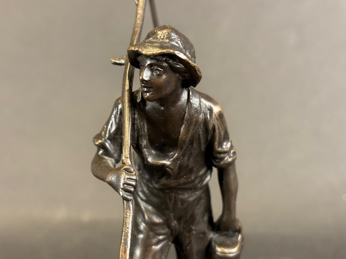 Bronze Sculpture, Signed By The Sculptor Paul Ludwig Kowalczewski (1865–1910)-photo-4