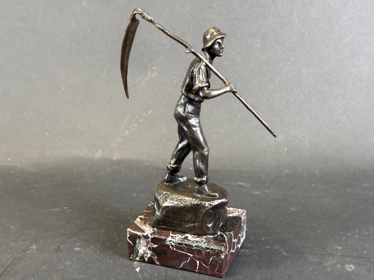 Bronze Sculpture, Signed By The Sculptor Paul Ludwig Kowalczewski (1865–1910)-photo-1