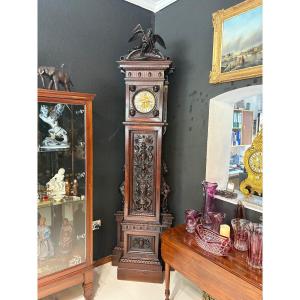 Antique Floor Clock, Signed By Egisto Gajani, Florence, Dated 1873