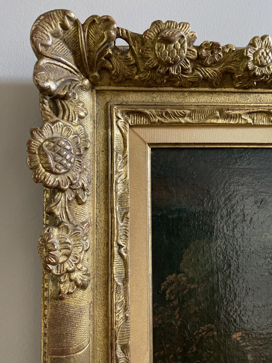 Louis DE SILVESTRE (1675-1760) attribué à. Renaud et Armide. Toile. 74 x 93 cm (restaurations)-photo-4