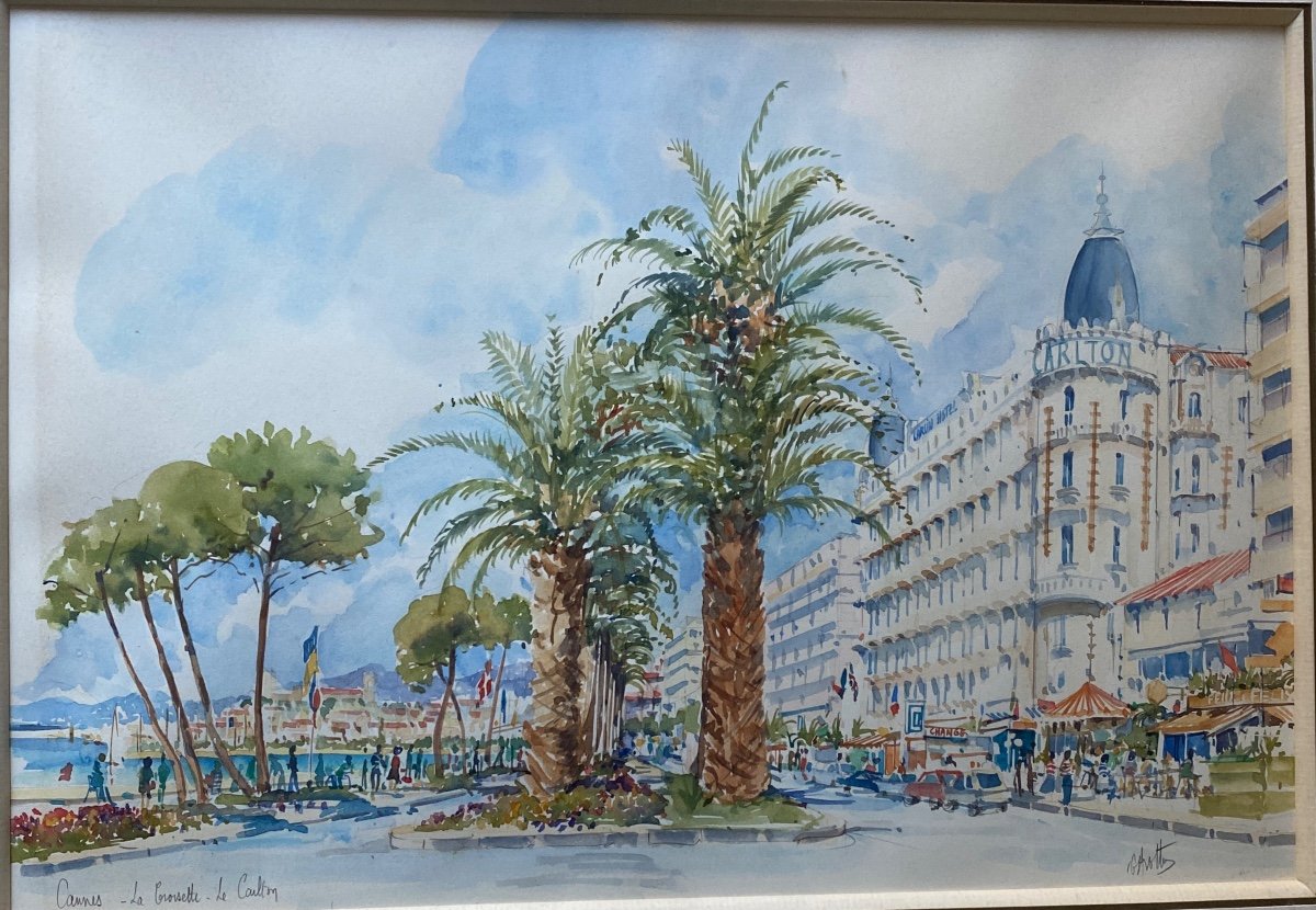 Gavotto Louis (1939-2015) Original Watercolor -photo-2