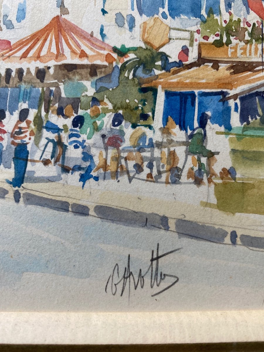 Gavotto Louis (1939-2015) Original Watercolor -photo-5