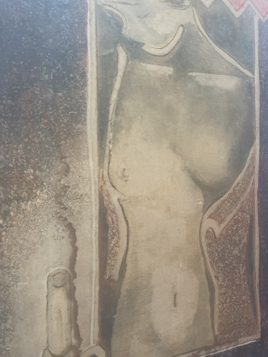 Marcel Fiorini (1922-2008) «nu Féminin » Gravure originale à l’aquatinte  sur vélin -photo-4