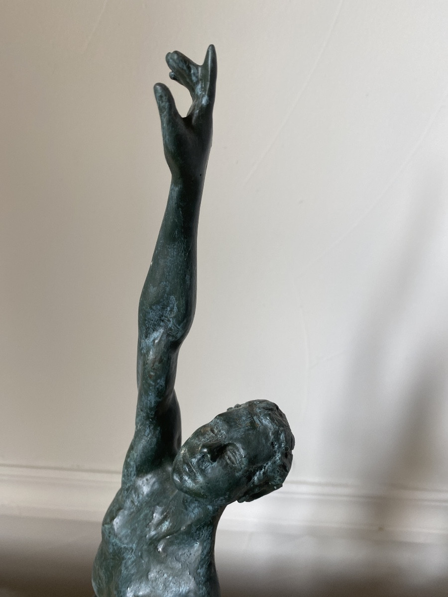 Sculpture Signed Lluis Jorda "dancing Couple"-photo-3