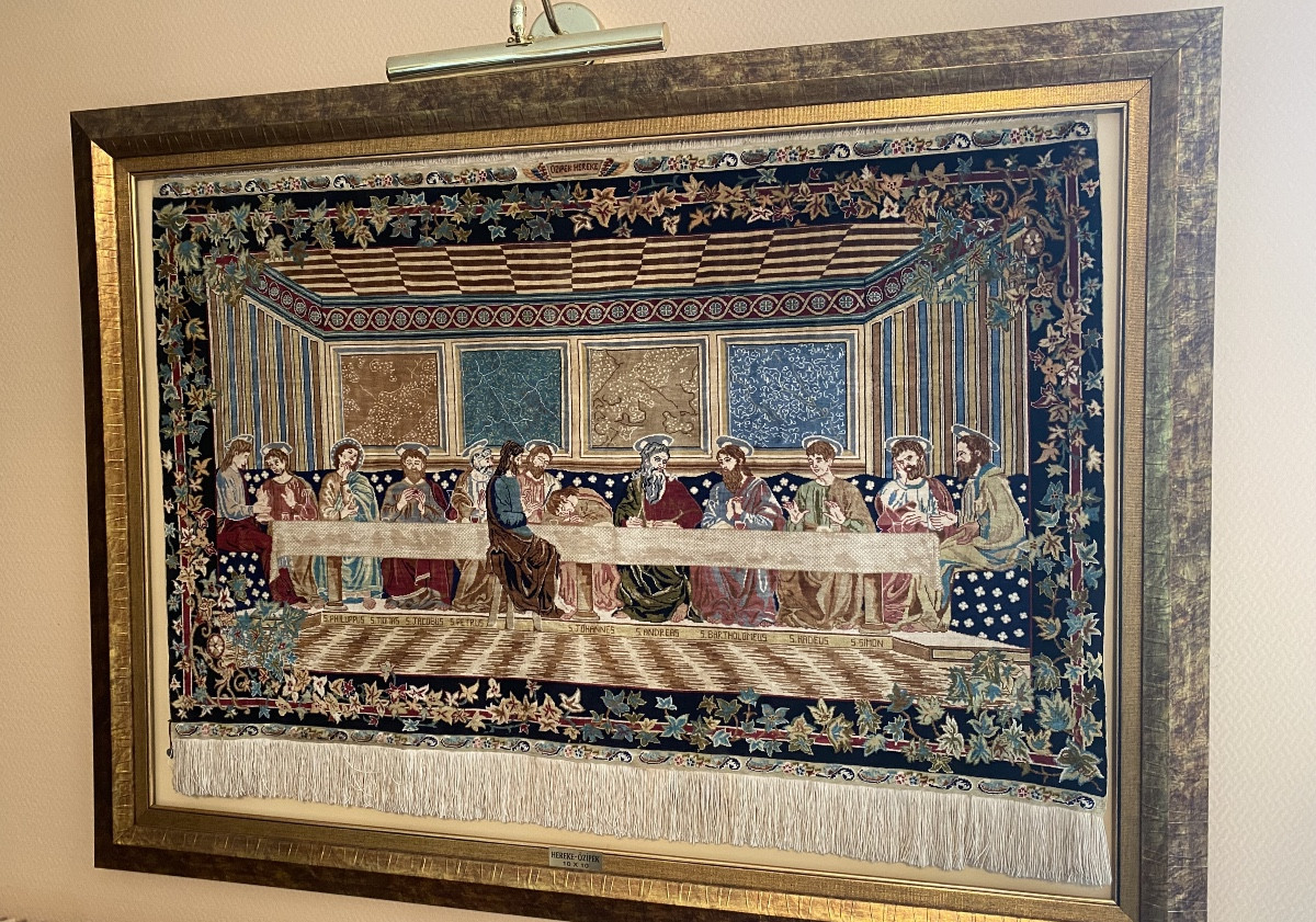 Tapisserie En Soie «la Cène » HEREKE ÖZIPEK -photo-7