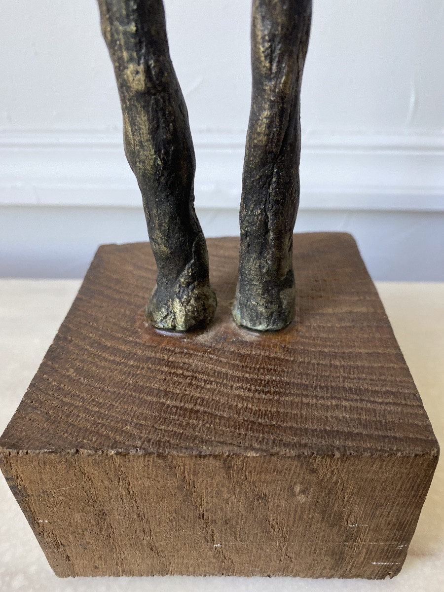 Fabien CAYERE (1970) Bronze à la cire perdue «Femme penchée »Pièce Unique -photo-3