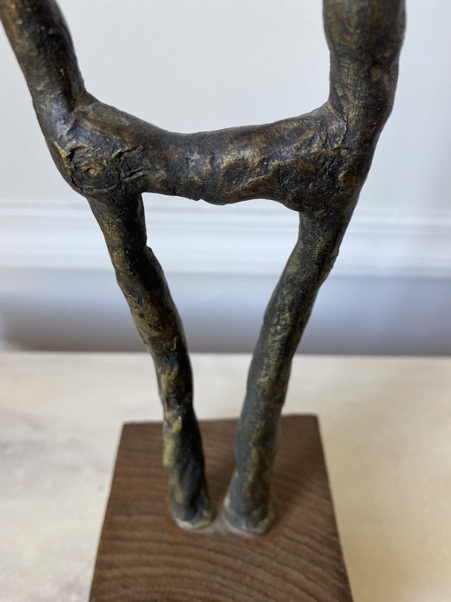 Fabien CAYERE (1970) Bronze à la cire perdue «Femme penchée »Pièce Unique -photo-3