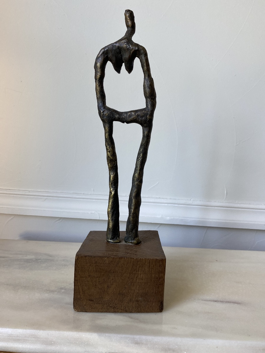 Fabien CAYERE (1970) Bronze à la cire perdue «Femme penchée »Pièce Unique -photo-4