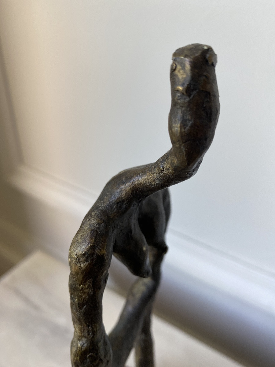Fabien CAYERE (1970) Bronze à la cire perdue «Femme penchée »Pièce Unique -photo-8