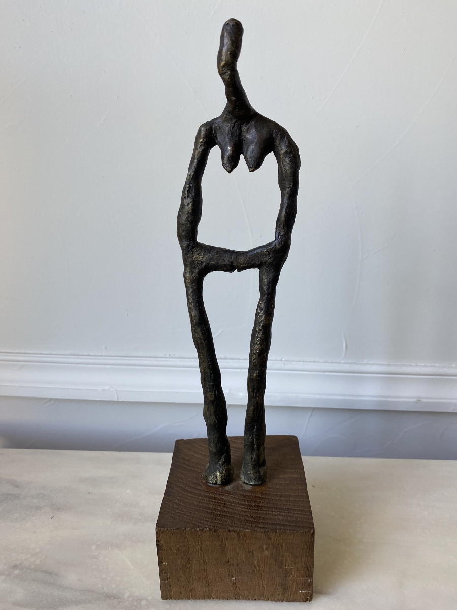 Fabien CAYERE (1970) Bronze à la cire perdue «Femme penchée »Pièce Unique 
