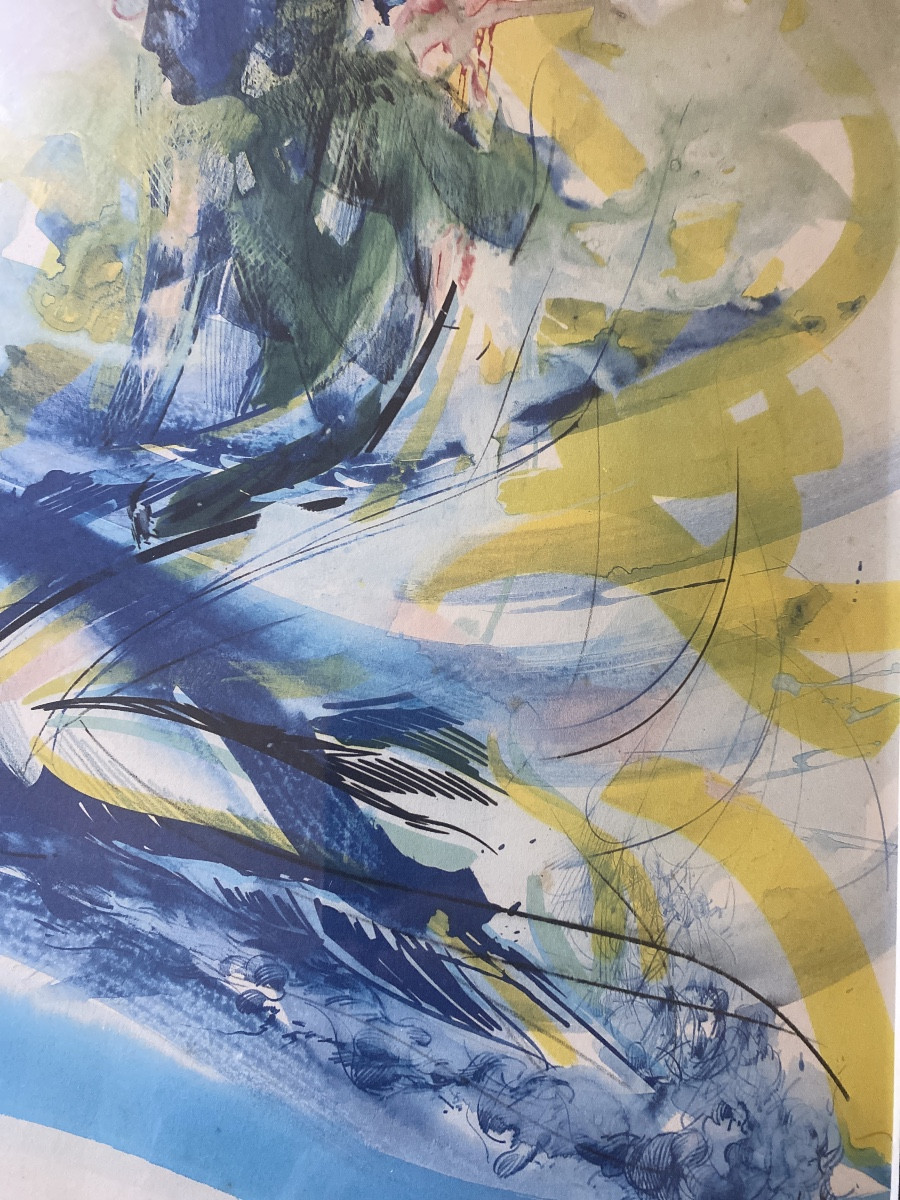 RAYMOND MORETTI (1931-2005)«visage en fusion»Lithographie signée et numérotée -photo-3