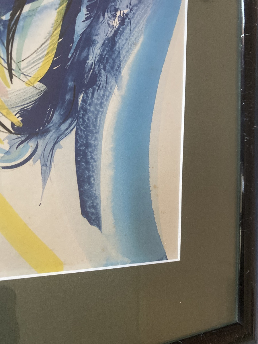RAYMOND MORETTI (1931-2005)«visage en fusion»Lithographie signée et numérotée -photo-5