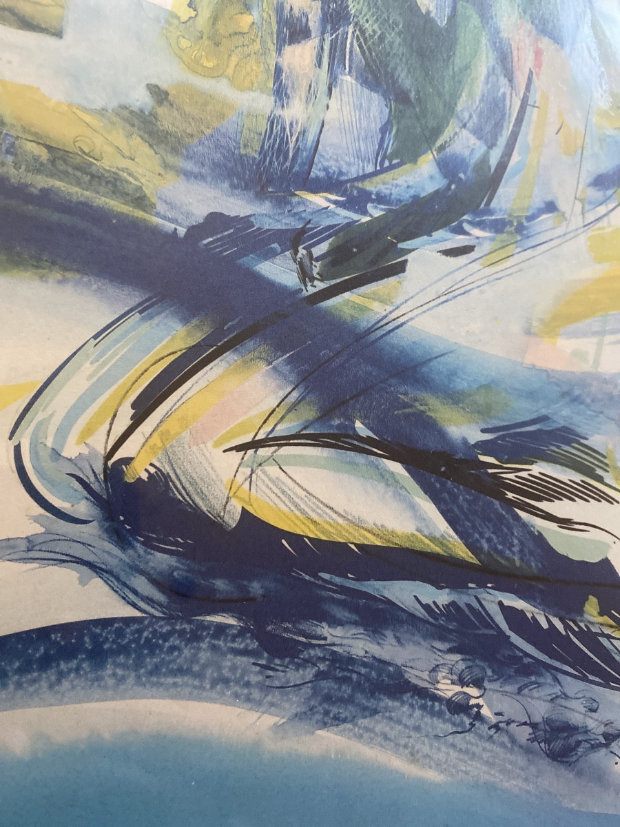 RAYMOND MORETTI (1931-2005)«visage en fusion»Lithographie signée et numérotée -photo-8