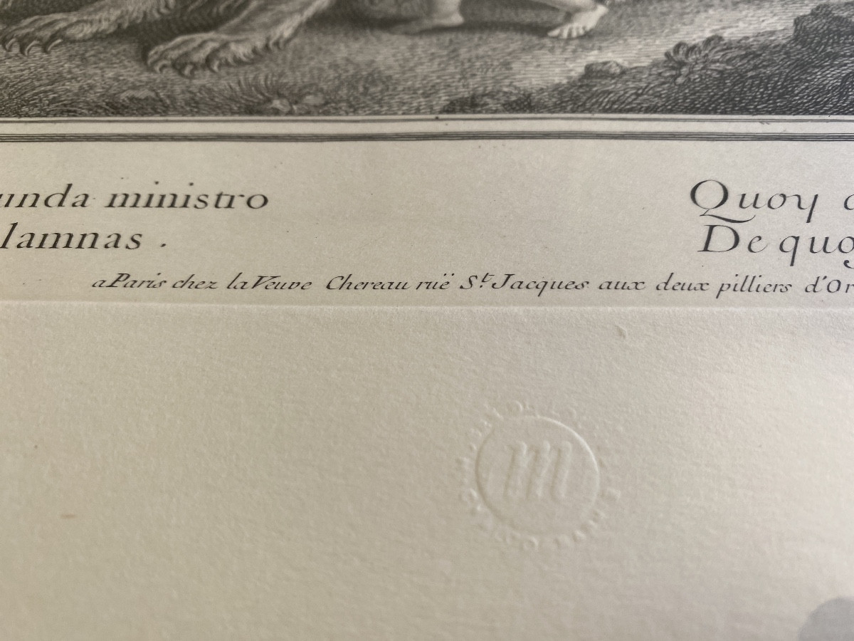 Grande gravure allégorique d’après Louis de Boullogne – “La Terre” – Chalcographie du Louvre-photo-4