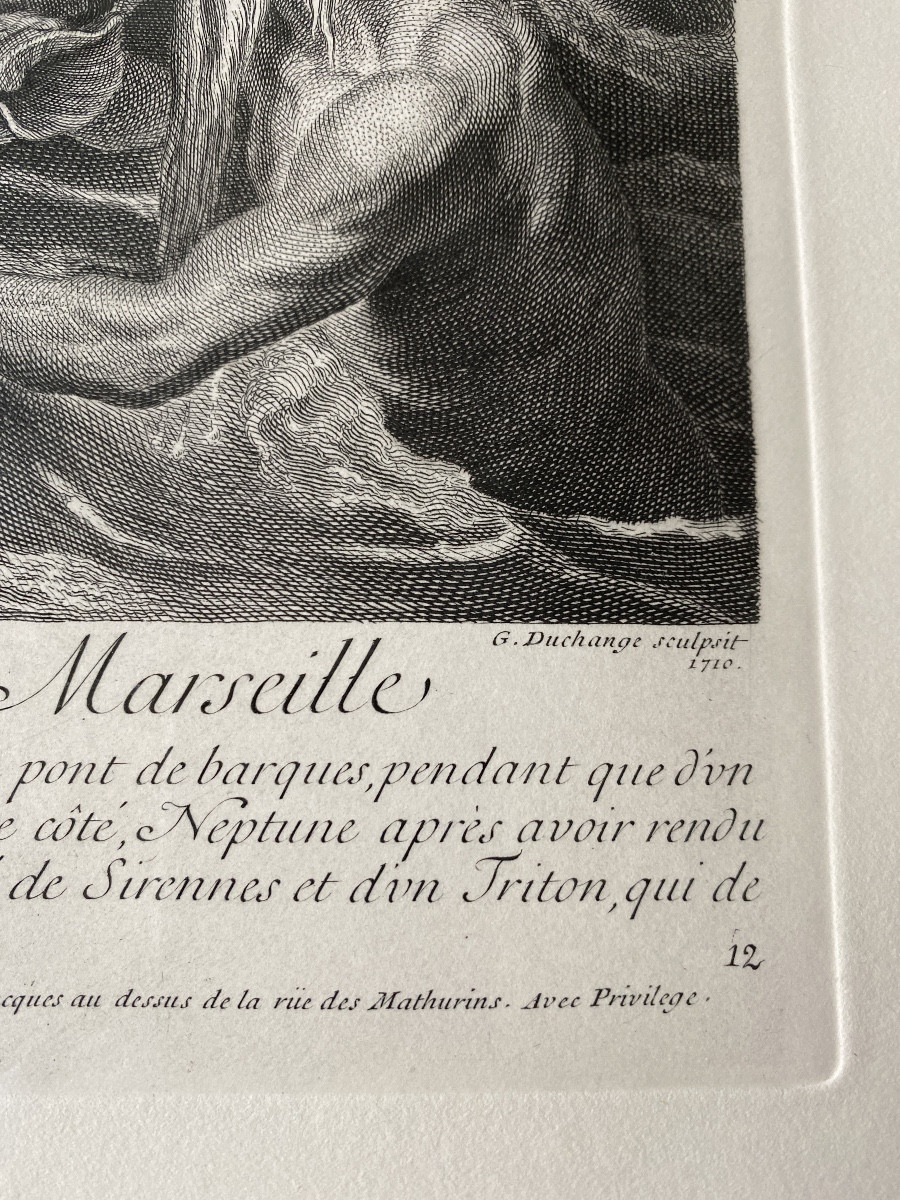Gravure « Le débarquement de la reine au port de Marseille d’après Rubens (1577-1640)-photo-4