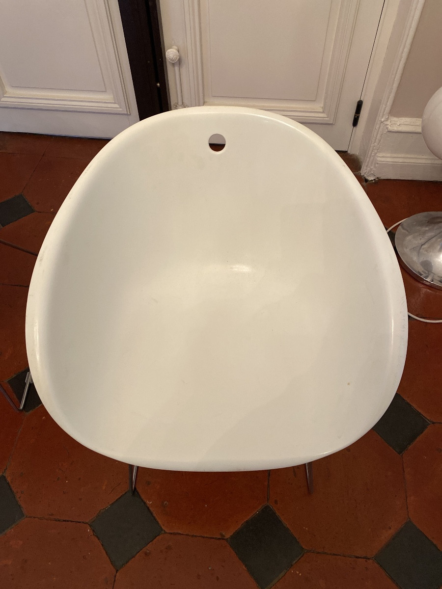 Lot de 4 chaises design « Gliss » – Claudio Dondoli & Marco Pocci – Éditées par Pedrali (Italie-photo-3