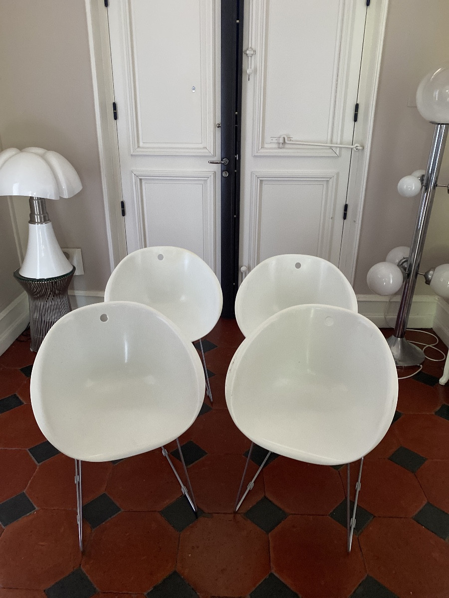 Lot de 4 chaises design « Gliss » – Claudio Dondoli & Marco Pocci – Éditées par Pedrali (Italie