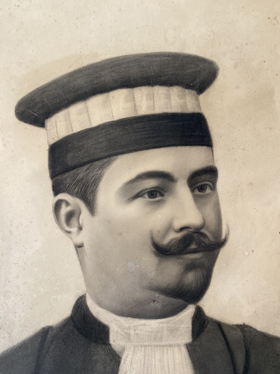 Grand portrait d’avocat ou magistrat – Signé A. Duverger – vers 1890/1910-photo-4