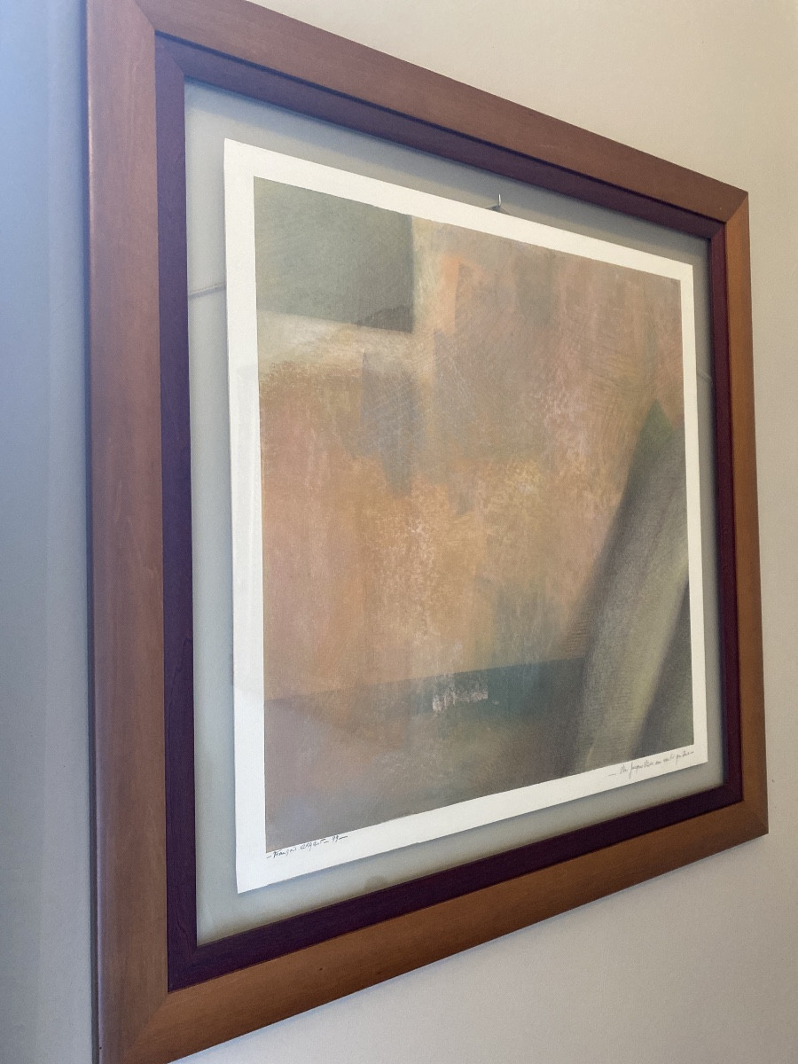 François CRABIT (XXe) (1971-2024) Technique mixte sur papier – dédicacée-photo-1