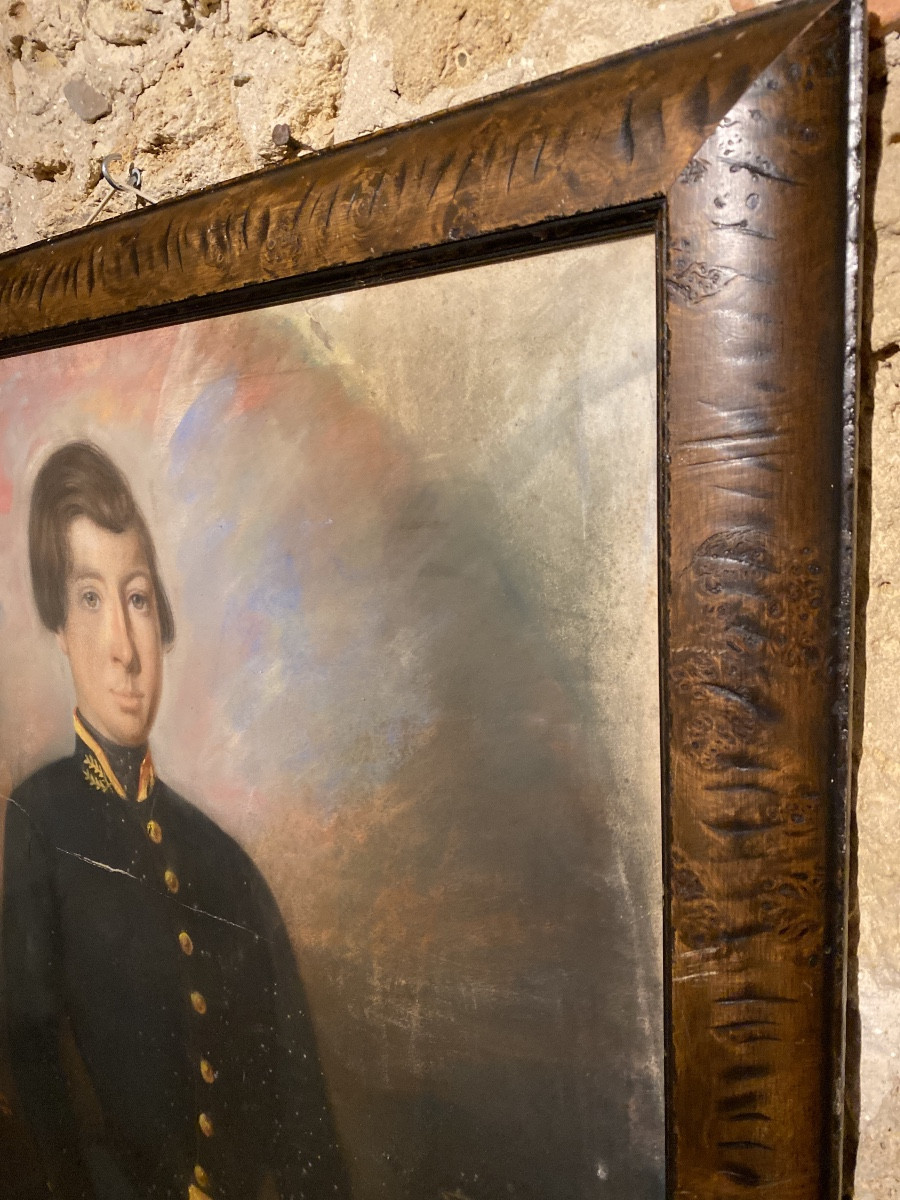 Pierre Eugène Lacoste (1818–1908) Portrait Of An Officer – 1856-photo-3