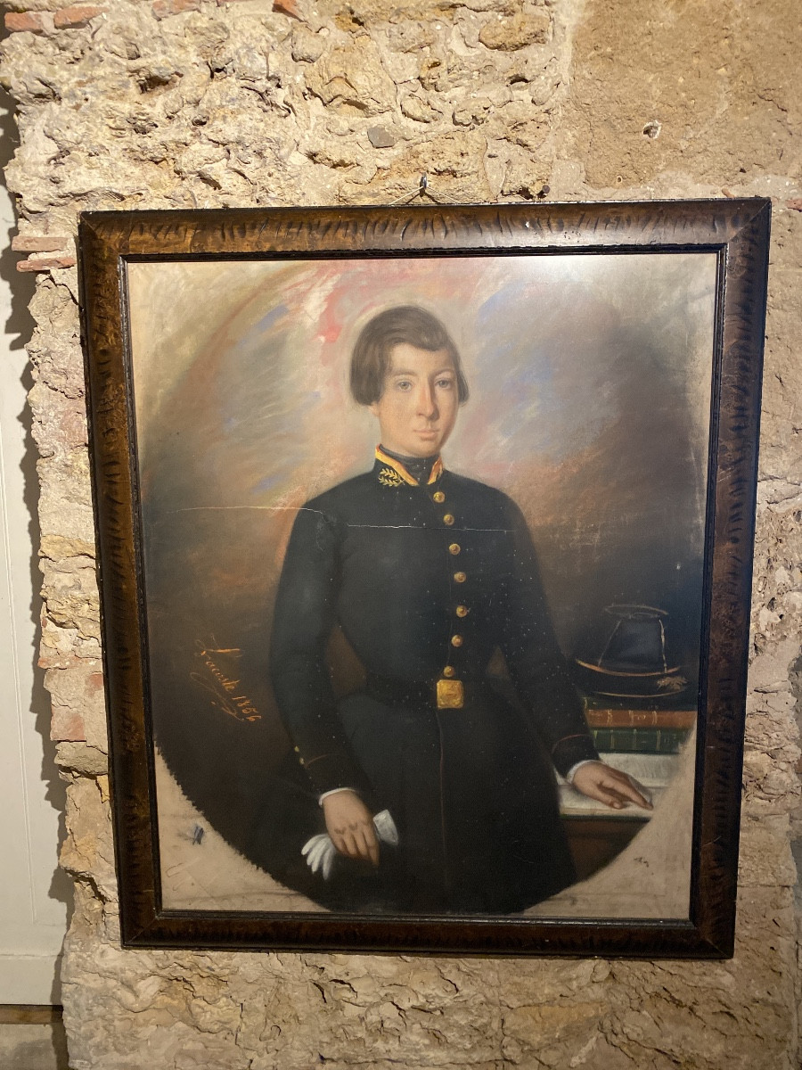 Pierre Eugène Lacoste (1818–1908) Portrait Of An Officer – 1856