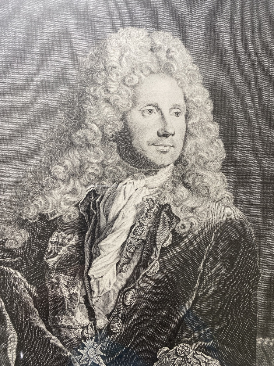 Pierre Drevet (1663-1738), After Hyacinthe Rigaud (1659-1743) Portrait Of Robert De Cotte (16-photo-2