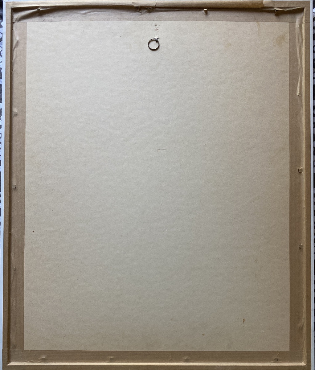 François CRABIT (XXe) Composition abstraite, 1980 Fusain et estompe sur papier-photo-4
