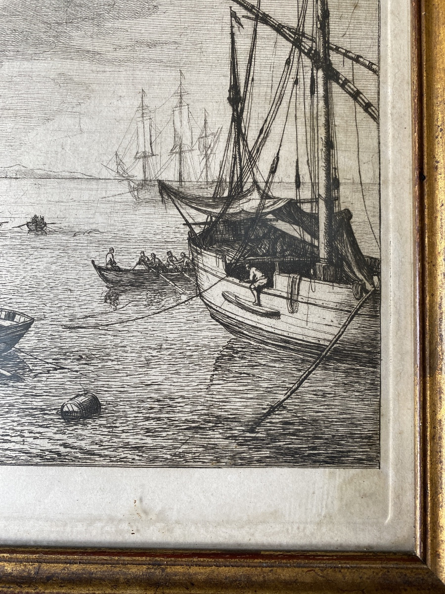  Pair Of Antique Engravings – Adrien Manglard (1695–1760), Rome 1753-photo-6