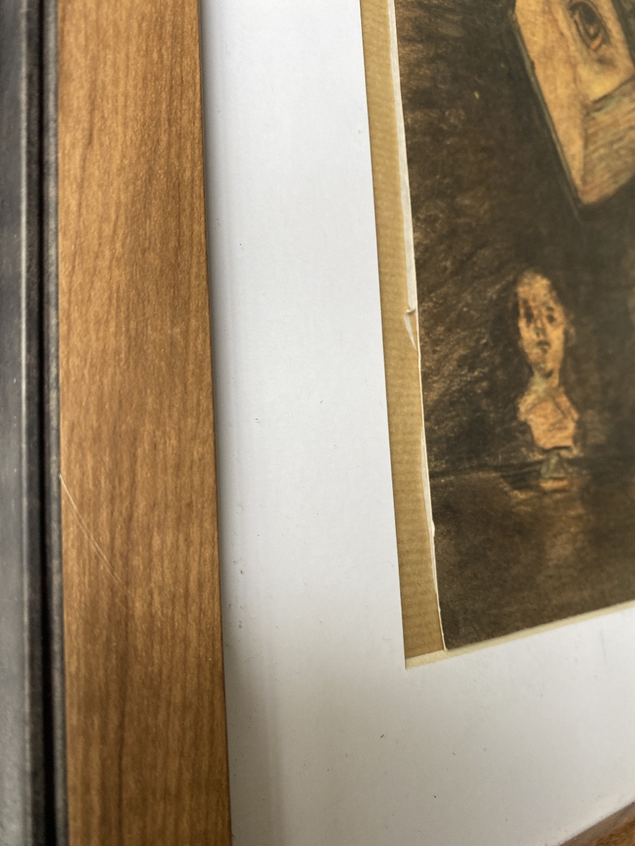 Attributed To Odilon Redon (1840-1916) – Symbolist Charcoal, “eye Cube”-photo-6