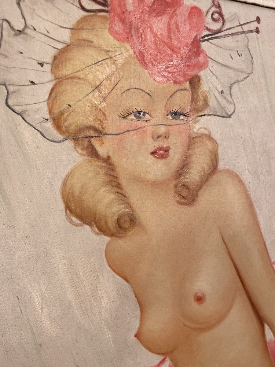 A. Robert (XXe siècle) – Nu féminin glamour-photo-1