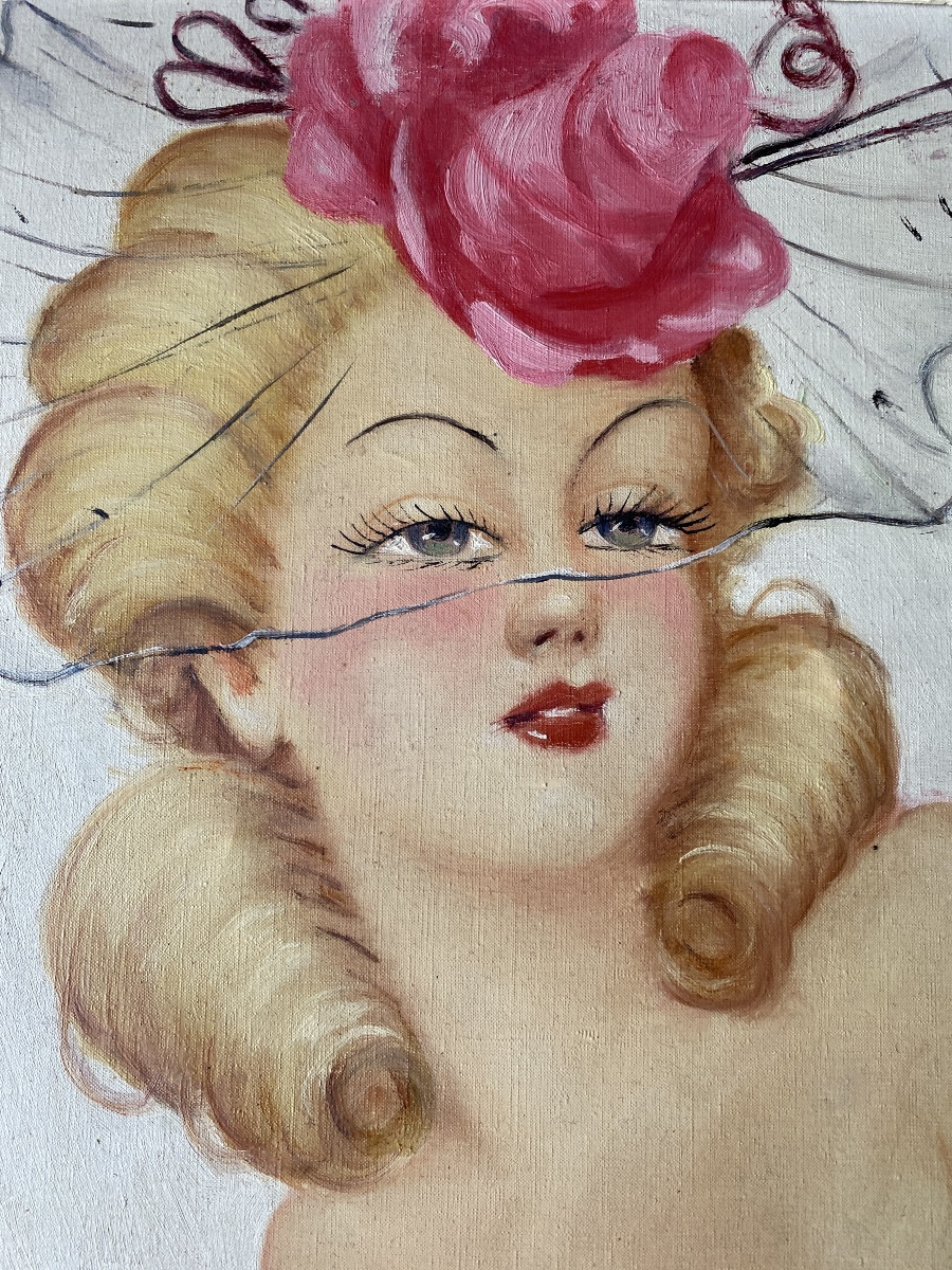 A. Robert (XXe siècle) – Nu féminin glamour-photo-5