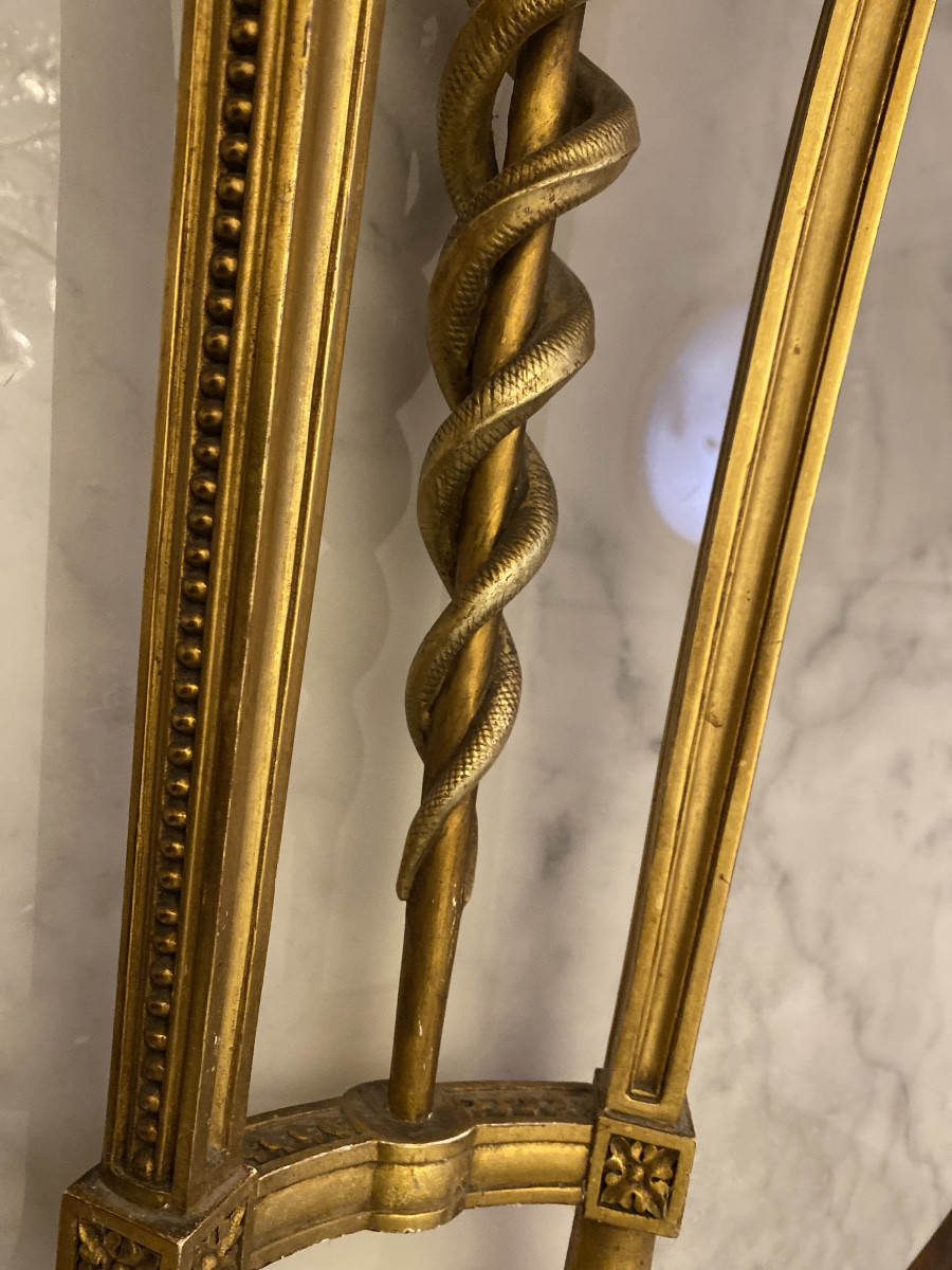 Gilded Wood Wall Console – Serpent Model – Bedel & Co. Workshop, Paris-photo-4