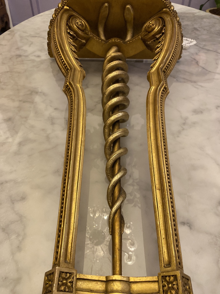 Gilded Wood Wall Console – Serpent Model – Bedel & Co. Workshop, Paris-photo-6