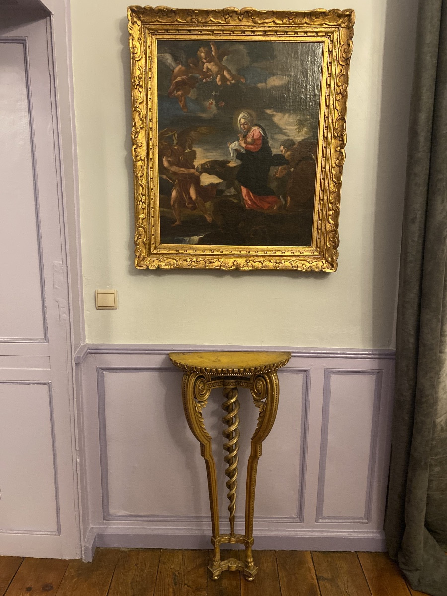 Gilded Wood Wall Console – Serpent Model – Bedel & Co. Workshop, Paris-photo-8