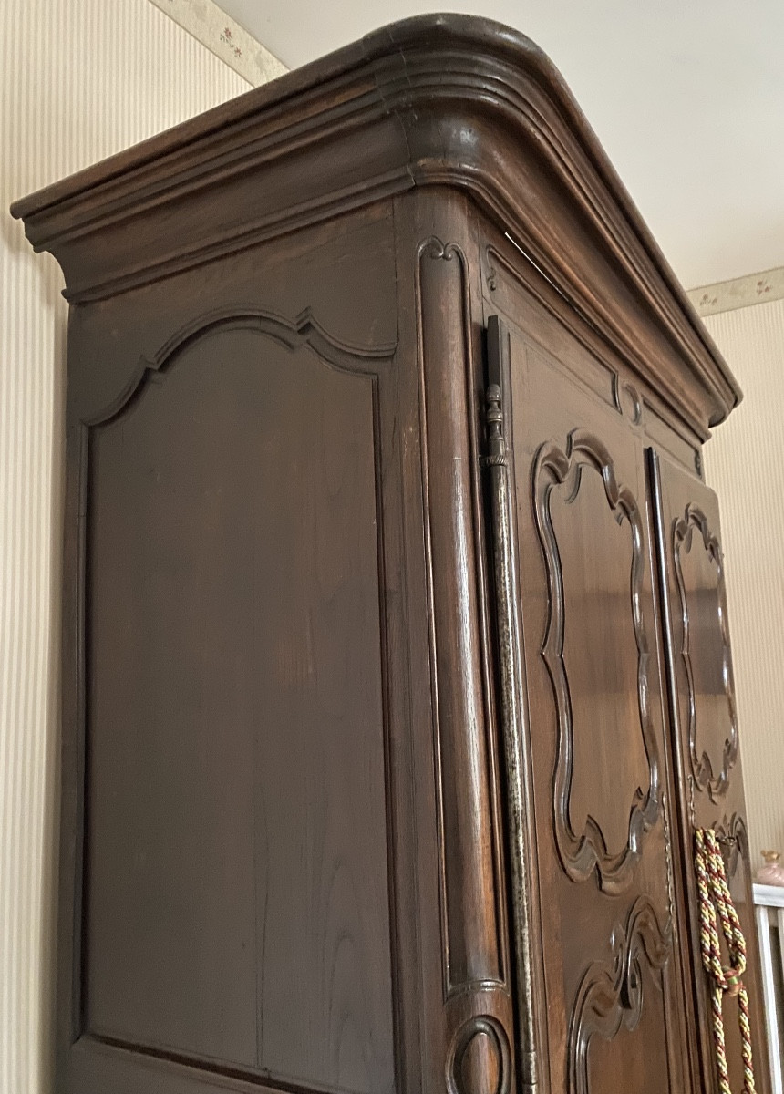 Armoire Normande style Louis XV / Transition – vers 1780/1820 – Chêne massif – Démontable-photo-3