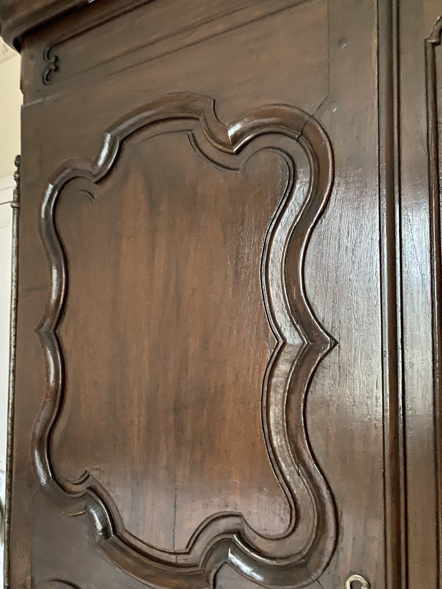 Armoire Normande style Louis XV / Transition – vers 1780/1820 – Chêne massif – Démontable-photo-8