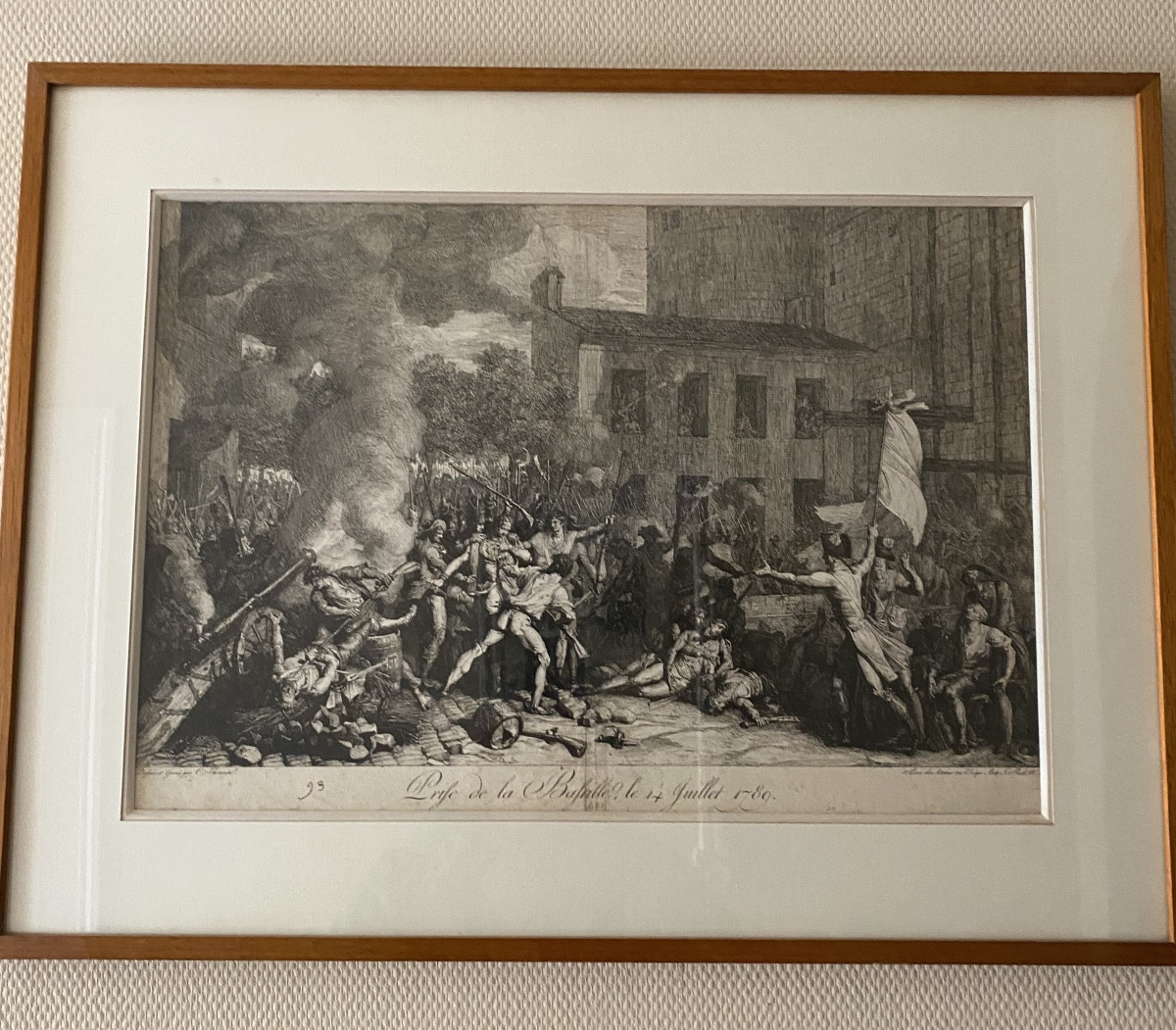 Charles Thévenin (1764-1838) – “storming Of The Bastille, July 14, 1789” – Original Engraving-photo-6