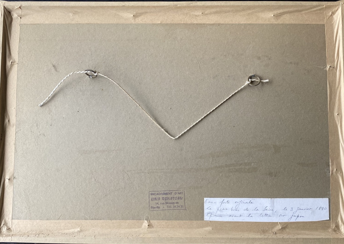 Lucien Gautier (1850–1925) — Eau-forte “Bords de Seine” — 1880 — Papier Japon-photo-8