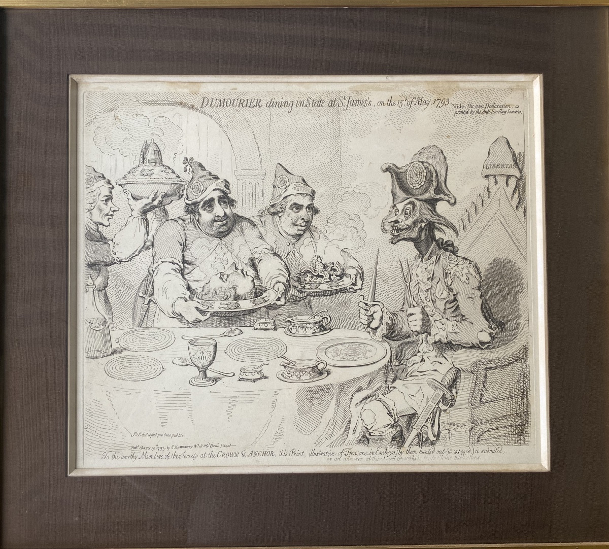 James GILLRAY (1756–1815)Eau-forte originale – Hannah Humphrey, Londres, 1793-photo-2