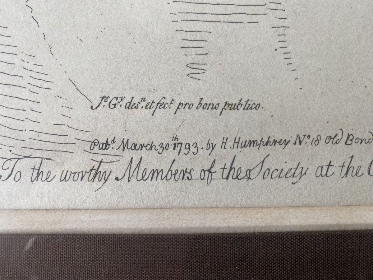 James GILLRAY (1756–1815)Eau-forte originale – Hannah Humphrey, Londres, 1793-photo-2