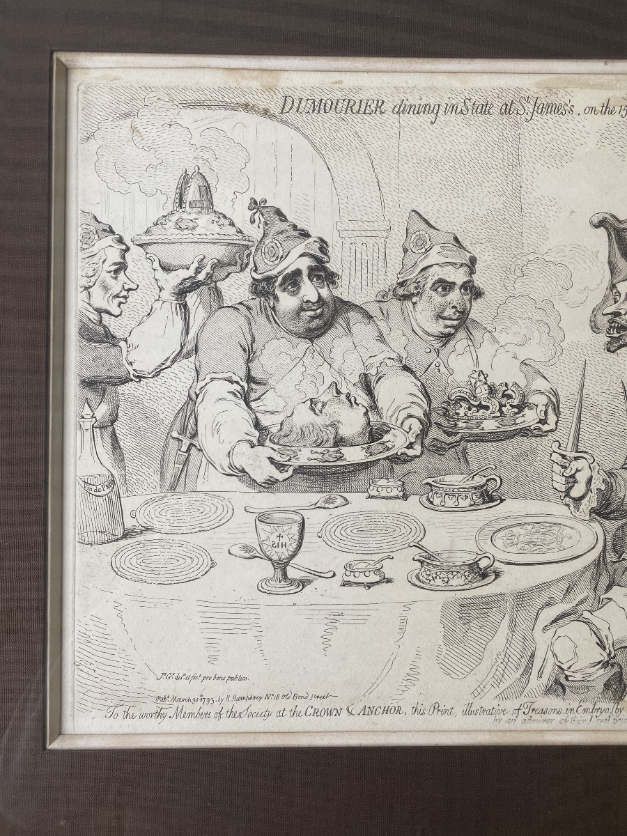 James GILLRAY (1756–1815)Eau-forte originale – Hannah Humphrey, Londres, 1793-photo-3