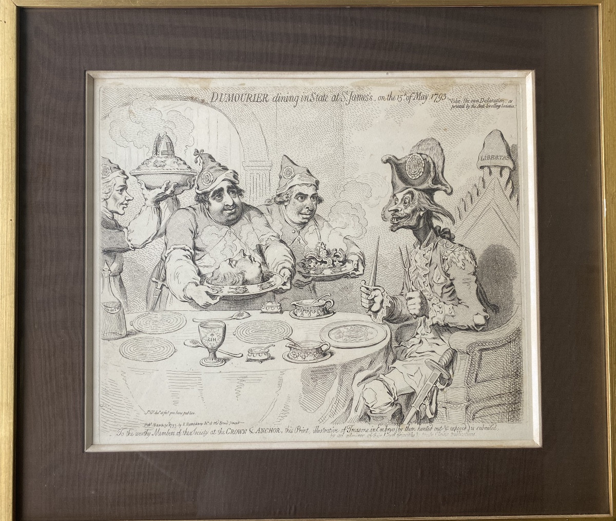 James GILLRAY (1756–1815)Eau-forte originale – Hannah Humphrey, Londres, 1793-photo-5