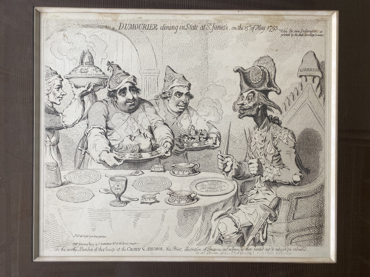 James GILLRAY (1756–1815)Eau-forte originale – Hannah Humphrey, Londres, 1793-photo-6