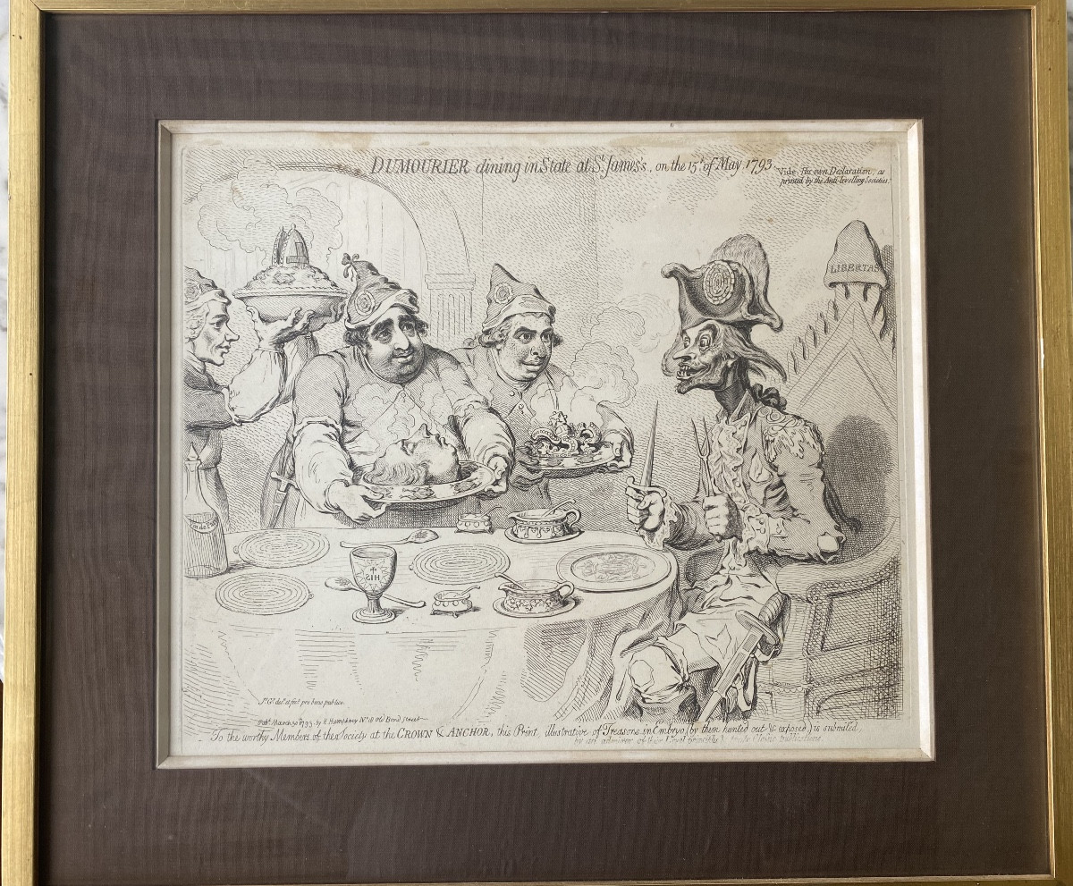 James GILLRAY (1756–1815)Eau-forte originale – Hannah Humphrey, Londres, 1793