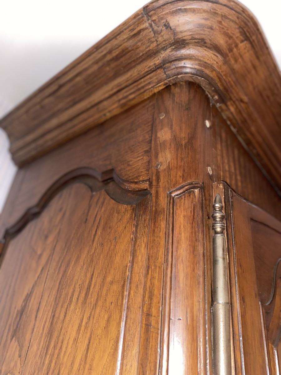 Louis XV Style Regional Wardrobe In Solid Oak – Southwest France – Late 18th Century-photo-4