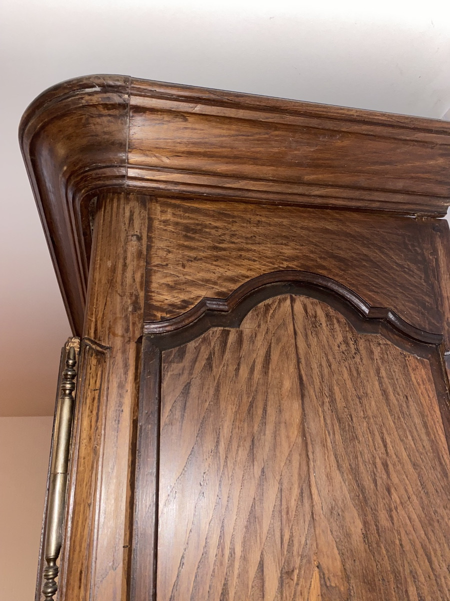 Louis XV Style Regional Wardrobe In Solid Oak – Southwest France – Late 18th Century-photo-2