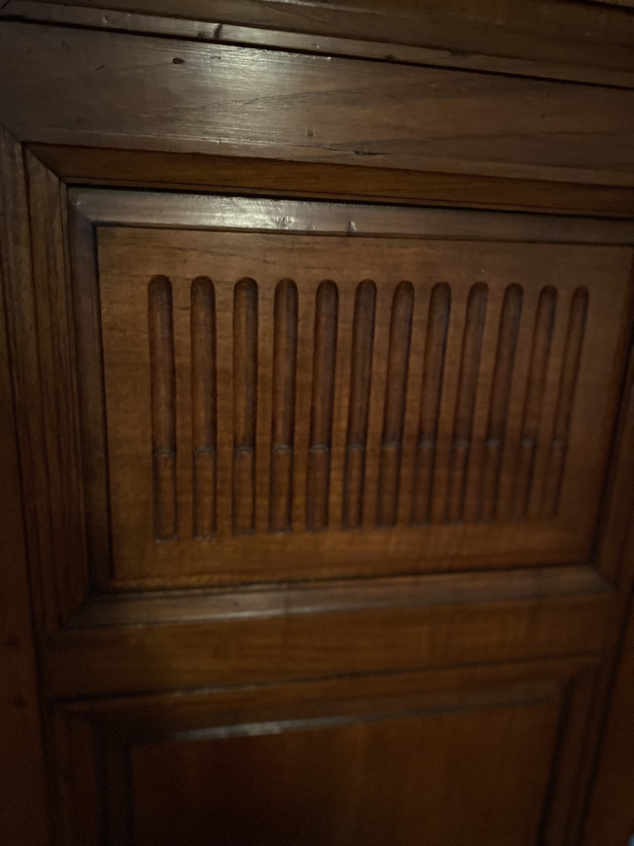 Louis XV Style Regional Wardrobe In Solid Oak – Southwest France – Late 18th Century-photo-4