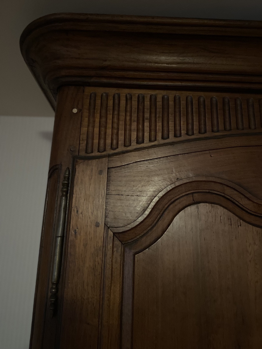 Louis XV Style Regional Wardrobe In Solid Oak – Southwest France – Late 18th Century-photo-6